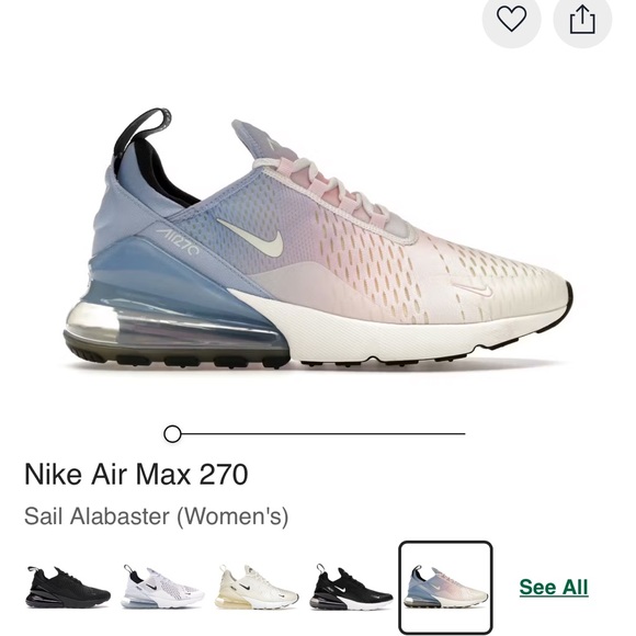 pastel color air max 270